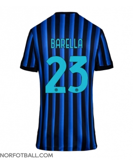 Billige Fotballdrakt Inter Milan Nicolo Barella #23 Replika Hjemmedrakt Dame 2025-26 Kortermet